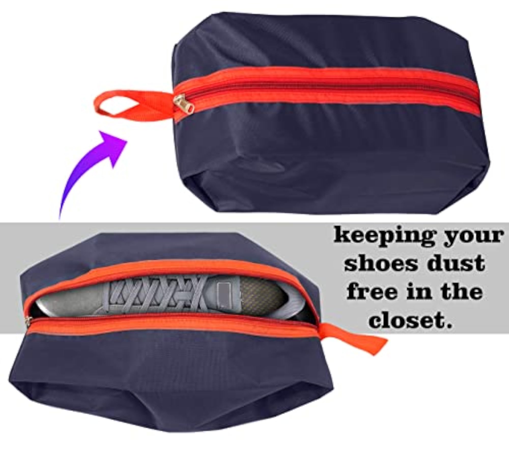 Pack of 2 Reusable Shoe Bag for Travel